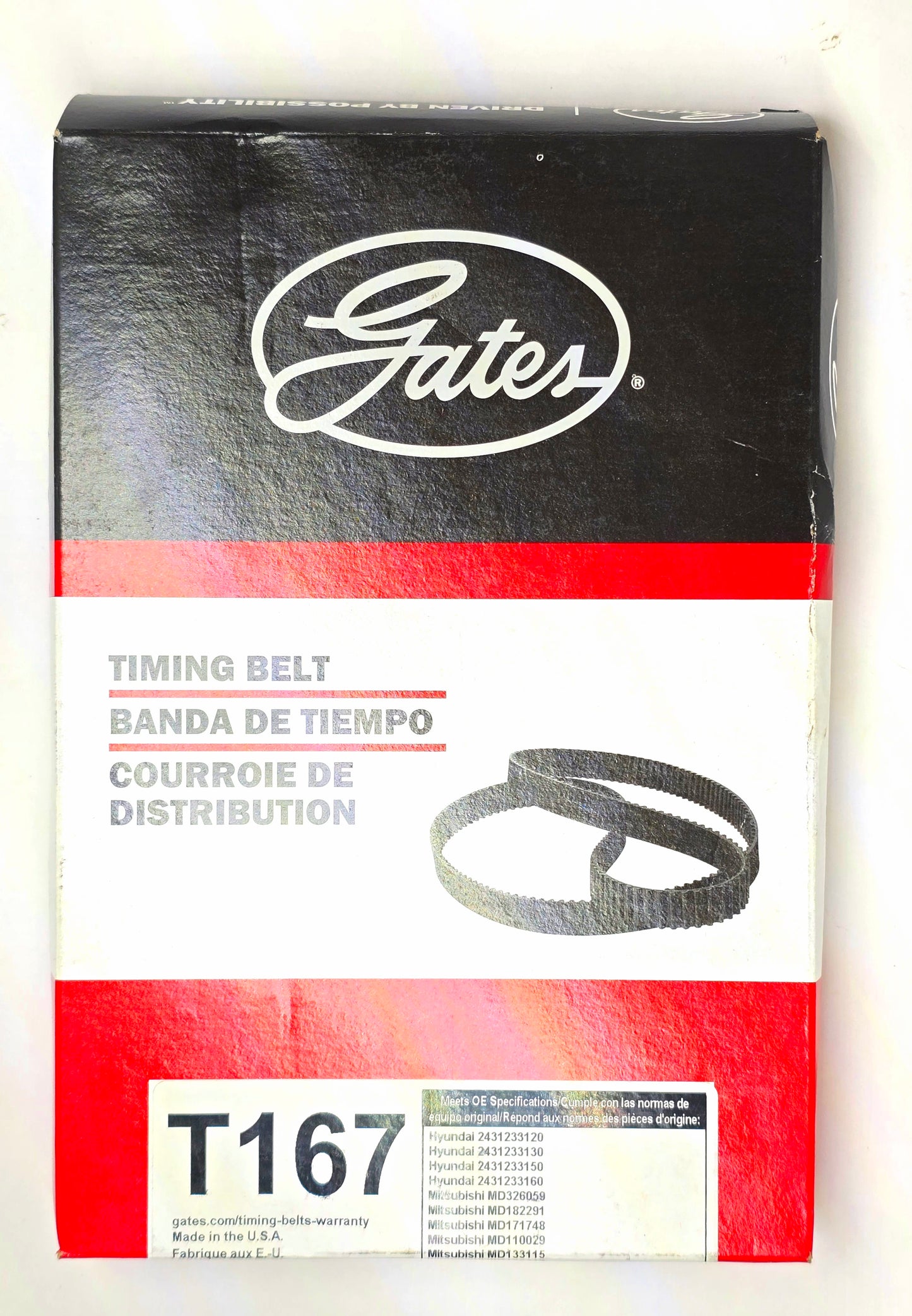 Gates Timing Belt Evo 1-9, 1G/2G DSM