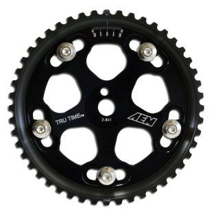 AEM Black Adjustable Tru-Time Cam Gears Evo 4-9