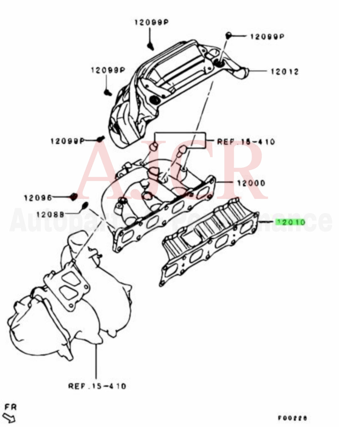 Mitsubishi Exhaust Manifold Gasket Evo X