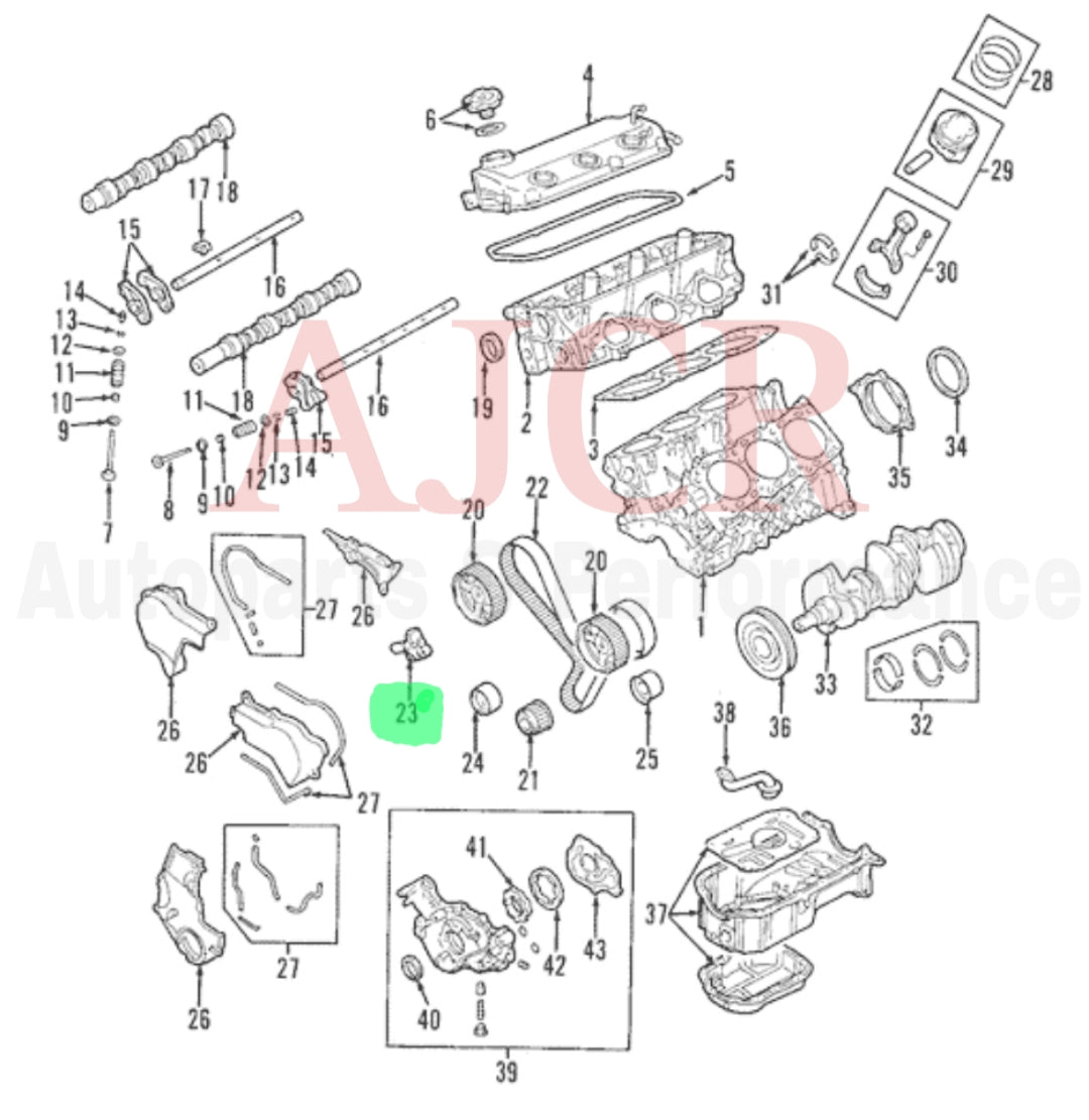 Mitsubishi Timing Belt Hydraulic Tensioner Eclipse/Galant/Endeavor/Montero/Diamante V6