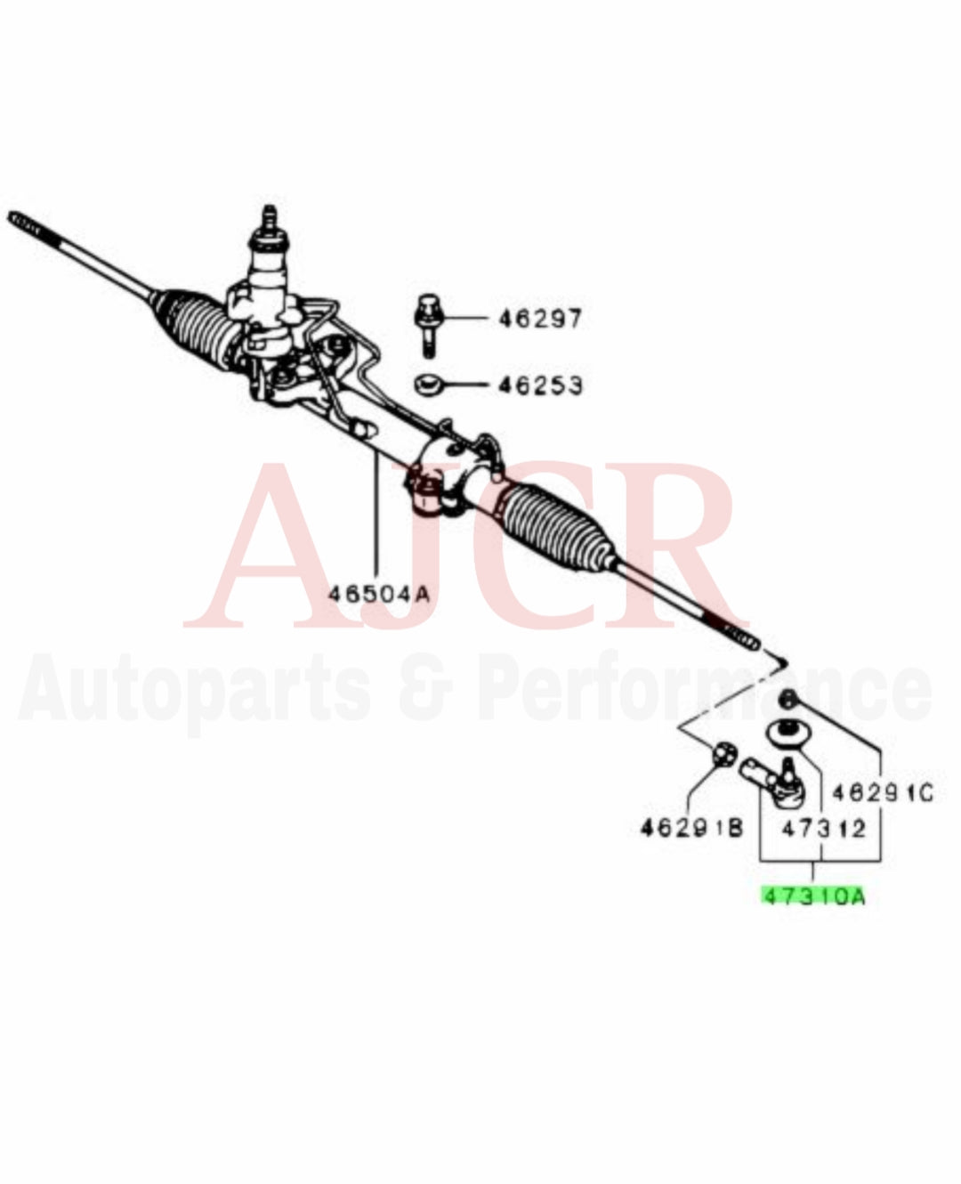 Mitsubishi Outer Tie Rod Evo 7-9