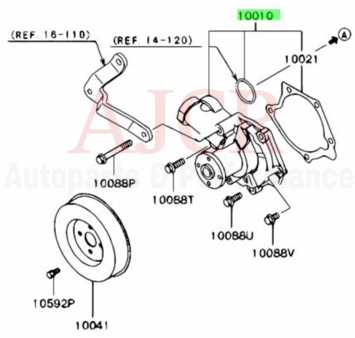Mitsubishi Water Pump Evo 8