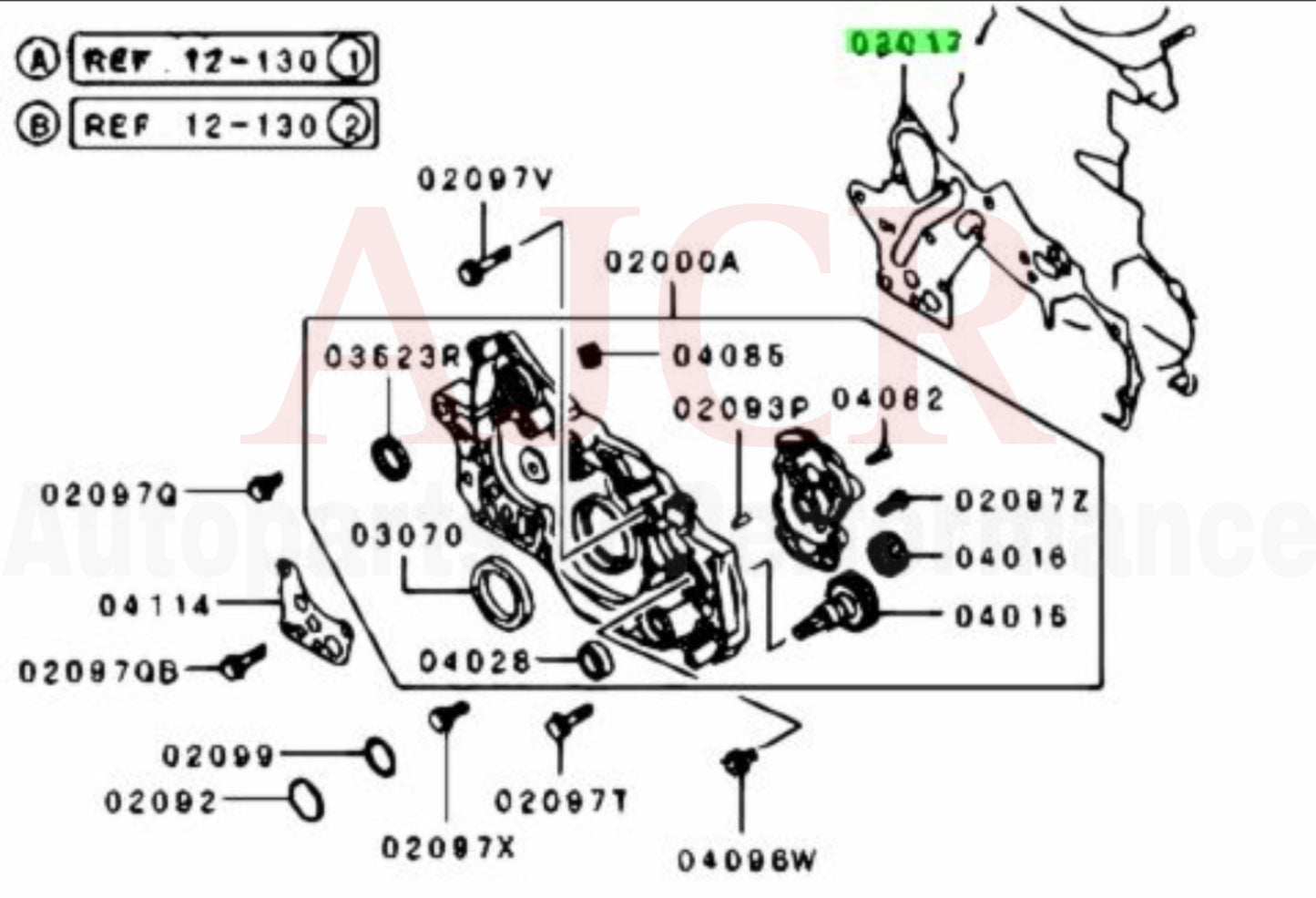Mitsubishi Oil Pump Gasket Evo 4-9