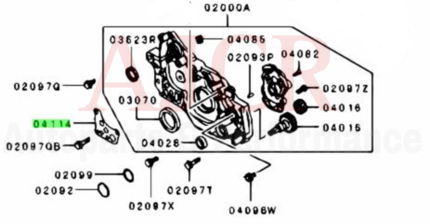 Mitsubishi Oil filter Housing Gasket Evo 4-9