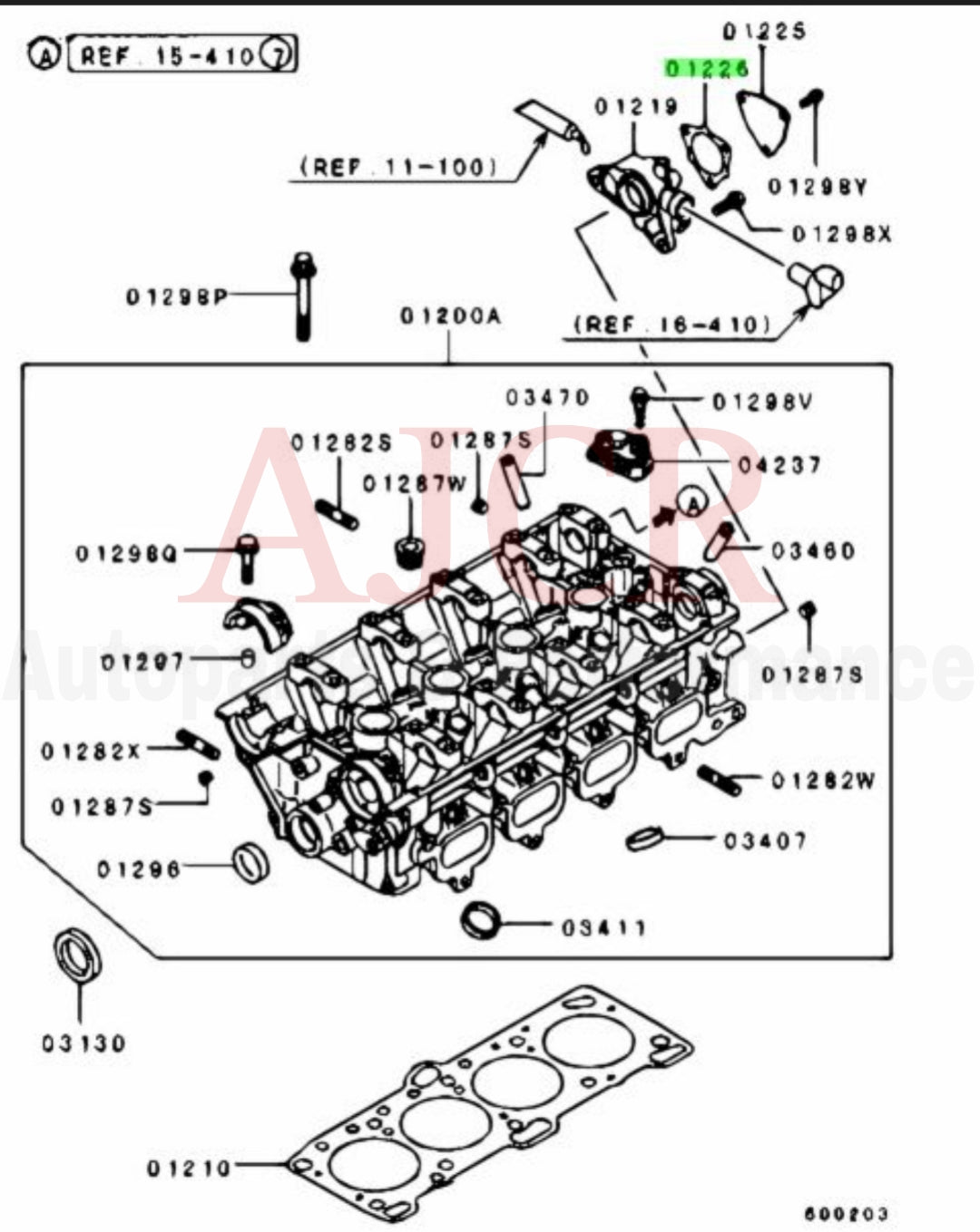 Mitsubishi Exhaust Cam Housing Gasket Evo 4-9/ 97-99 DSM