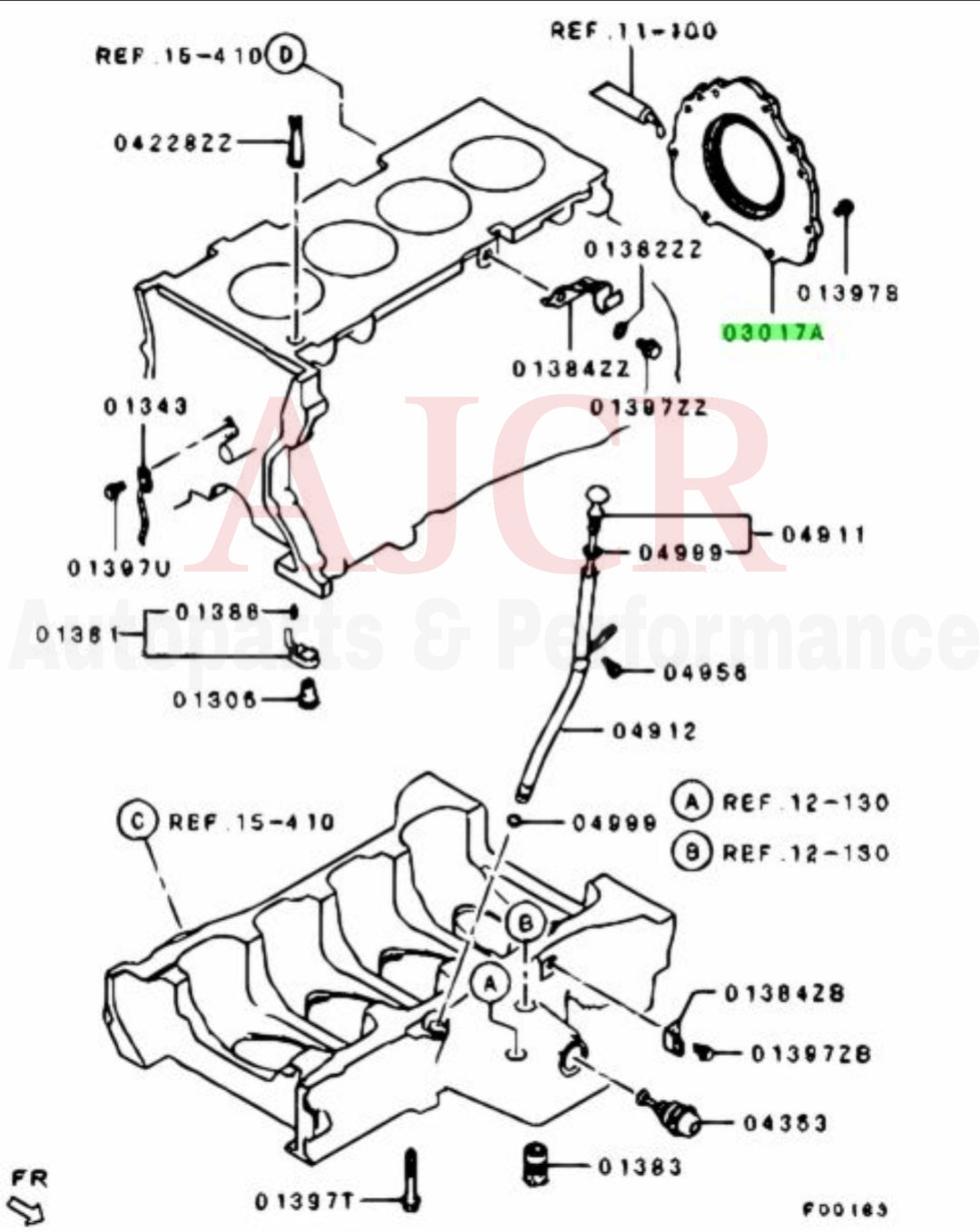 Mitsubishi Rear Main Crankshaft Seal Evo X