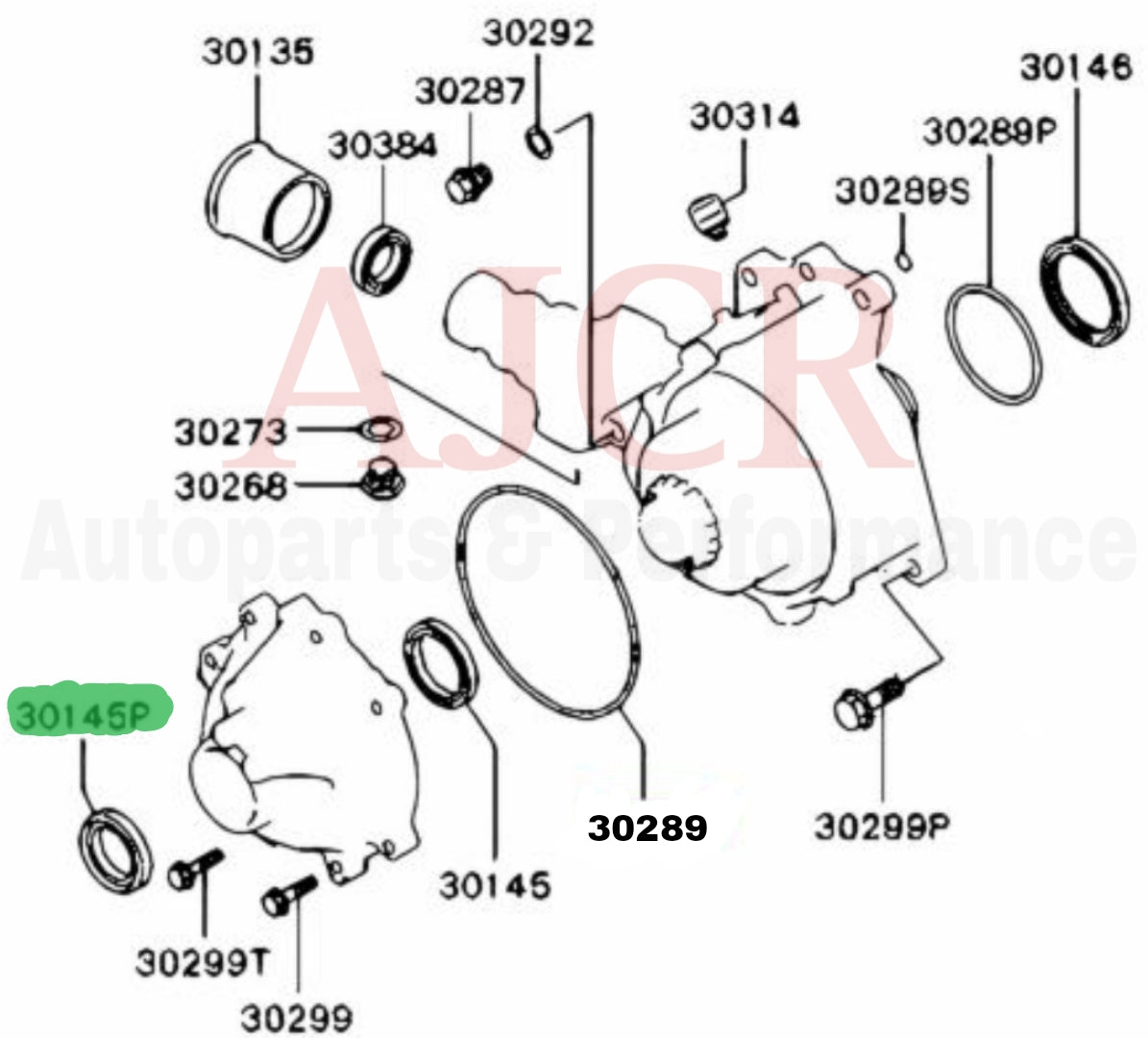 Mitsubishi Axle Seal Evo IV-X