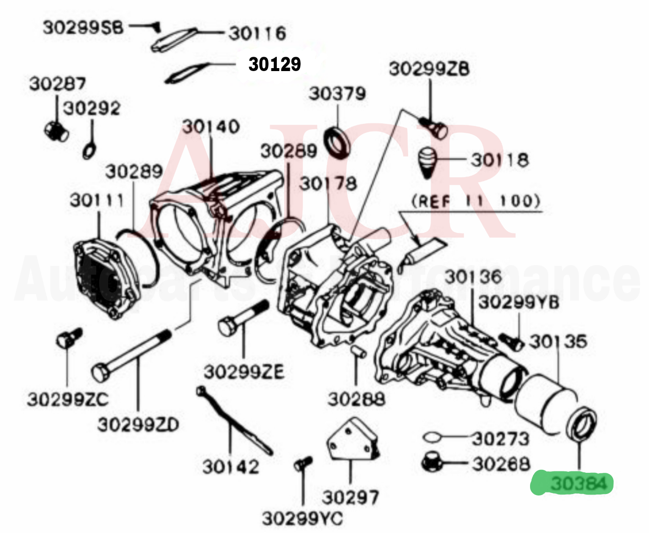 Mitsubishi Transfer Case Output Seal Evo 4-6/DSM 1G 2G.