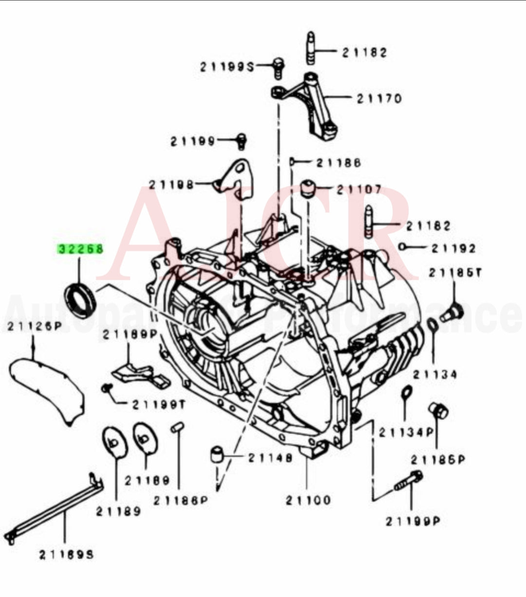Mitsubishi Axle Seal Evo IV-X