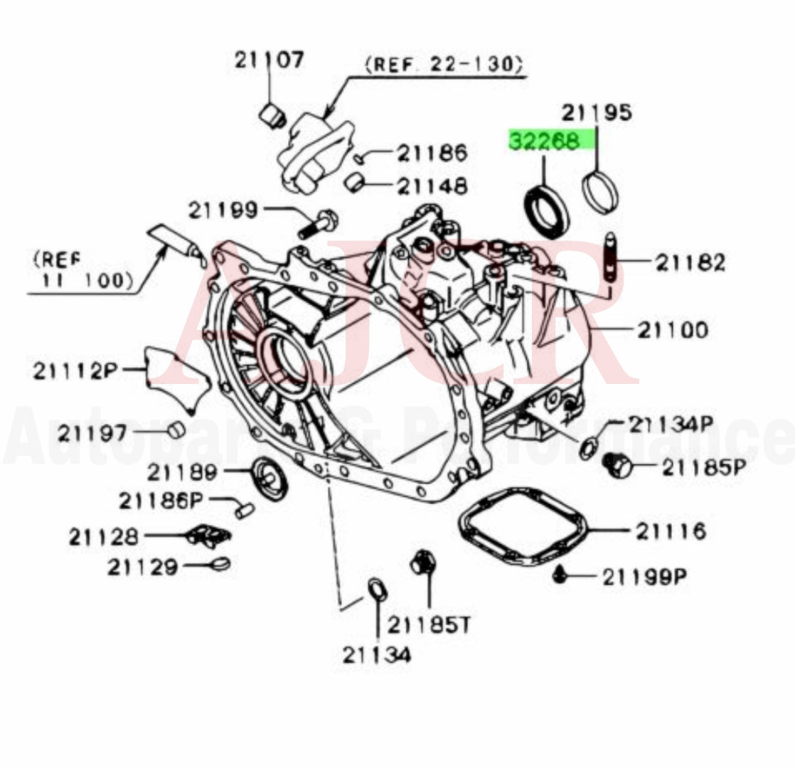 Mitsubishi Axle Seal Evo IV-X