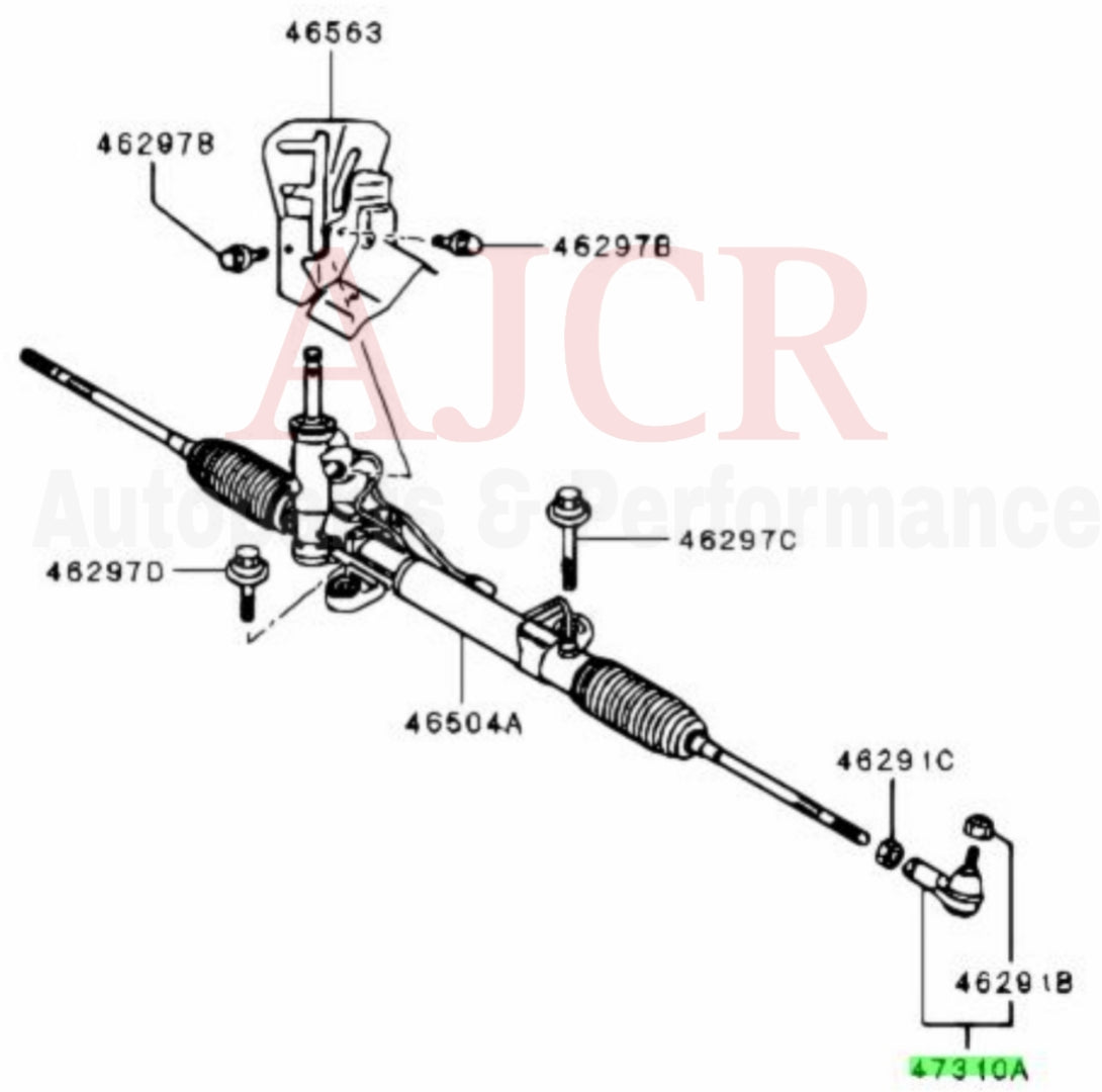555 Outer Tie Rod Evo 7-9