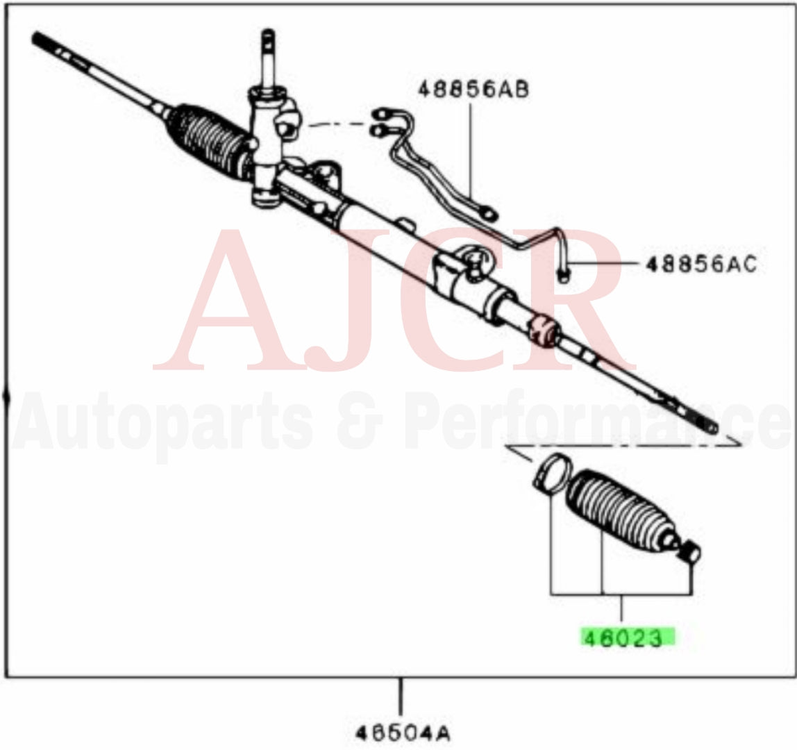 Mitsubishi Rack & Pinion Boot Evo X