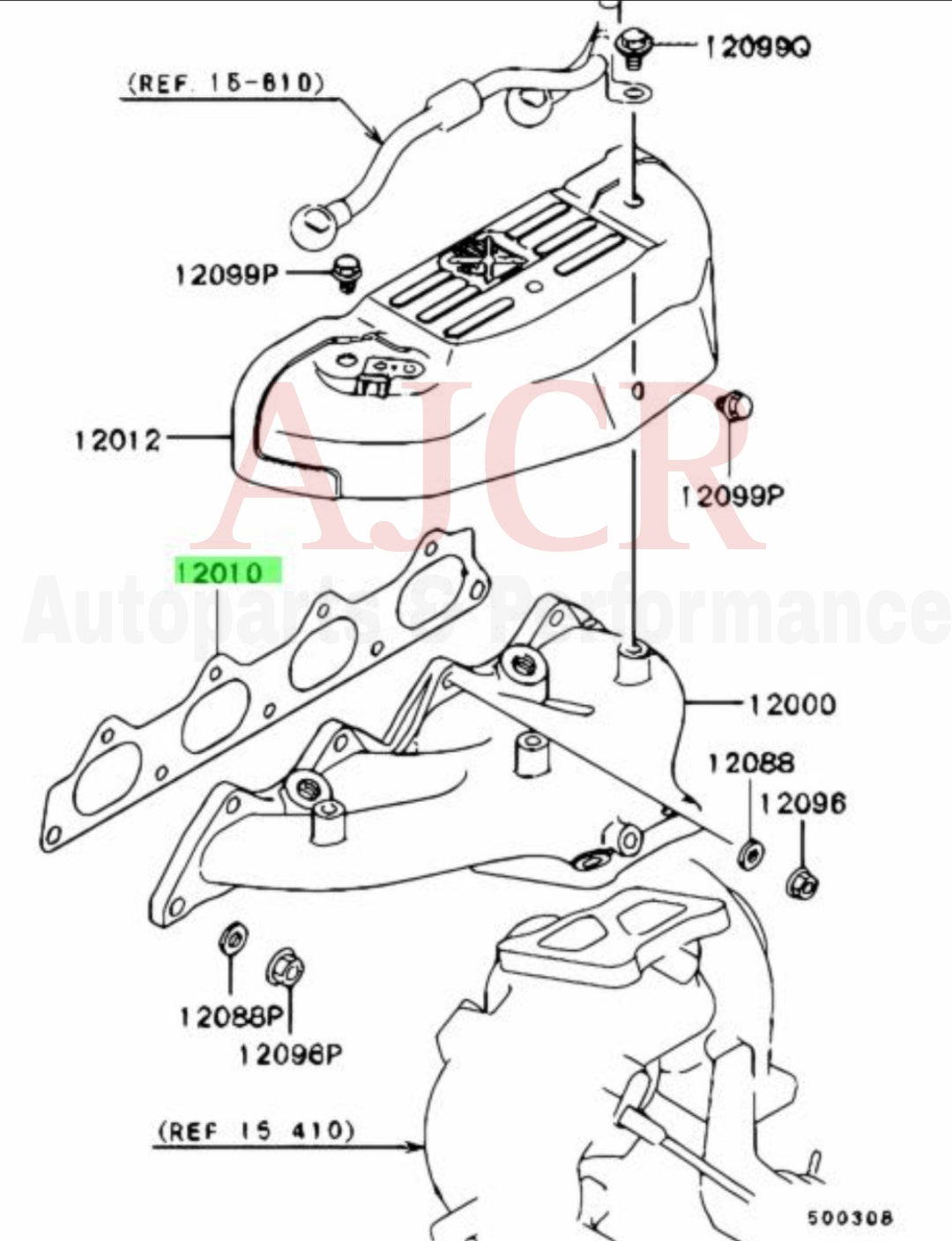 Mitsubishi Exhaust Manifold Gasket Evo 1-9/DSM