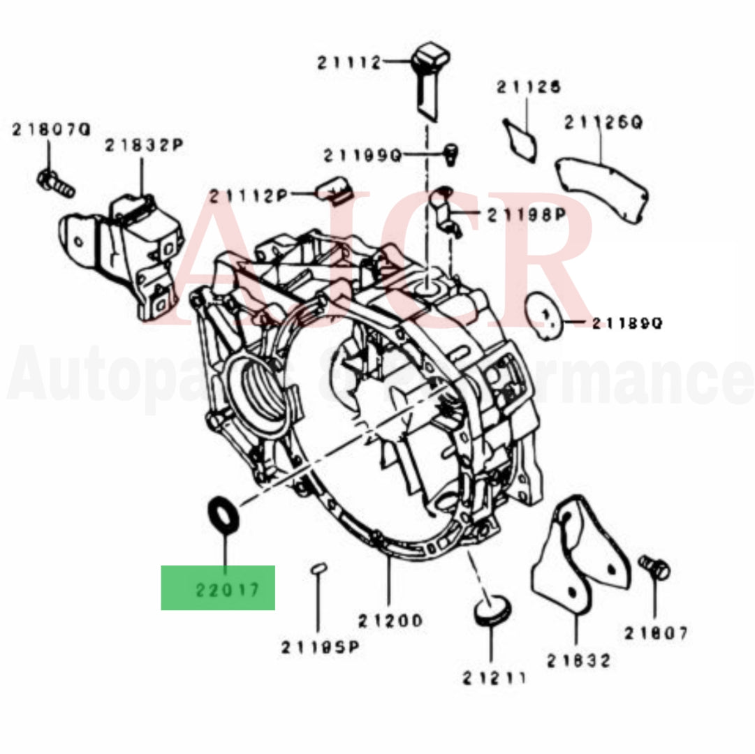 Mitsubishi Input Shaft Oil Seal Evo4-X/ECLIPSE V6 00-04 5-Speed