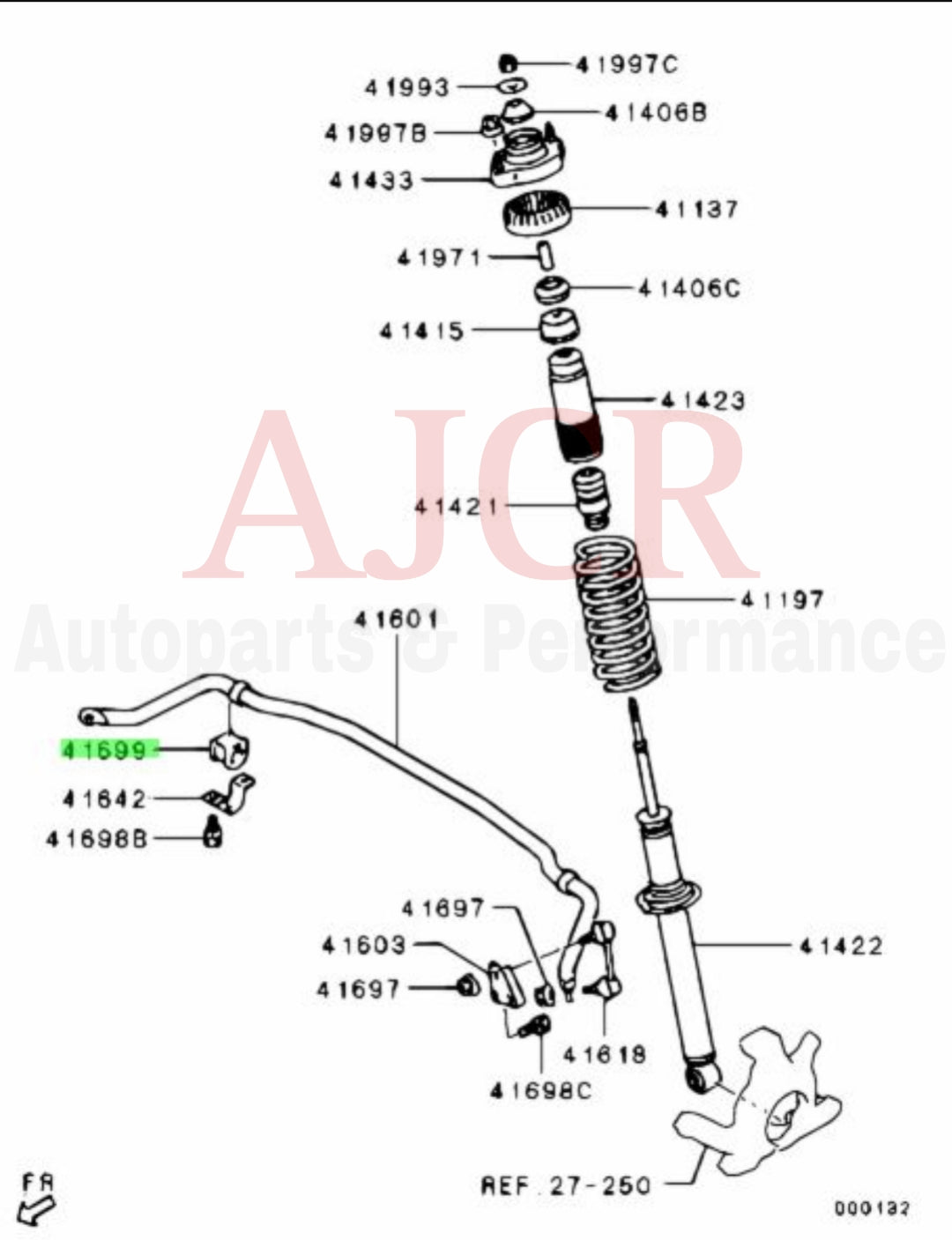 Mitsubishi Rear Sway Bar Bushing Evo X