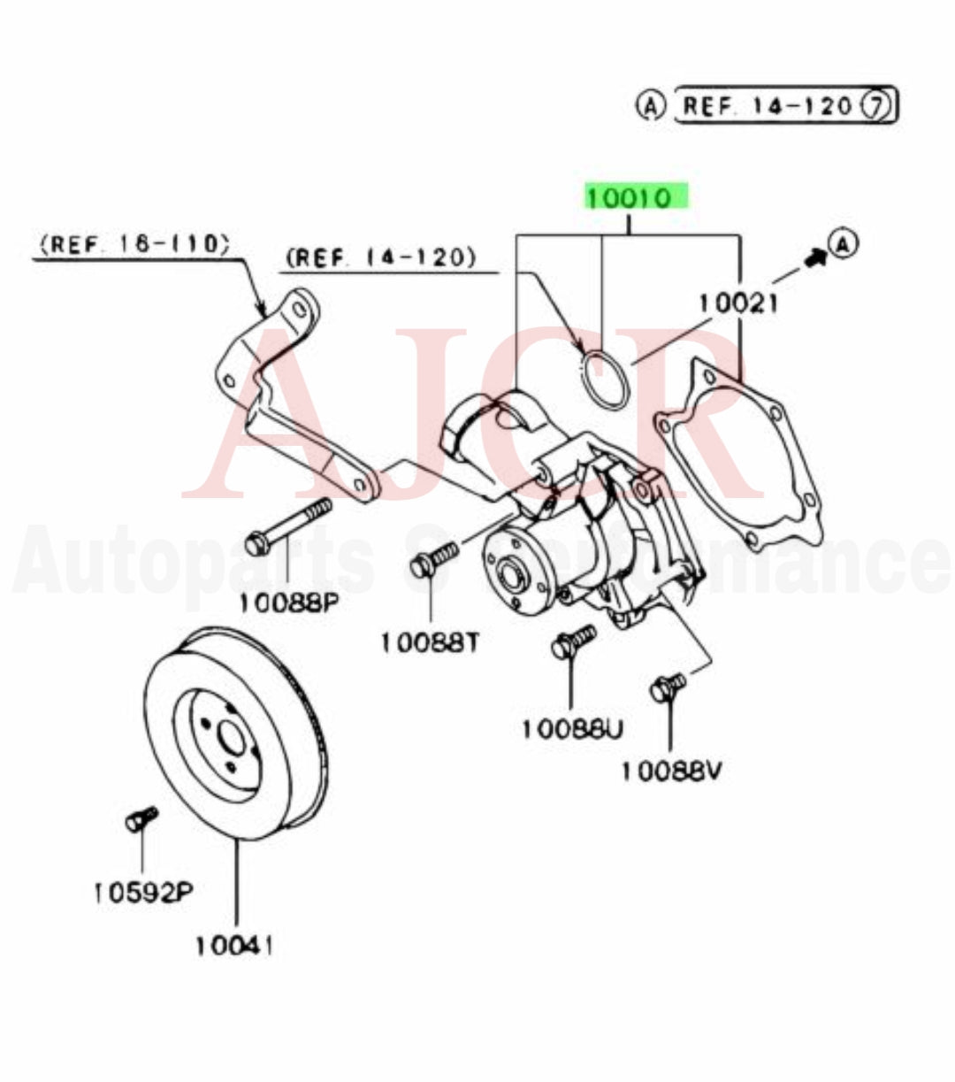 GMB Water Pump Evo 8