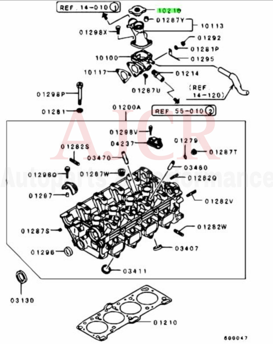 Mitsubishi Radiator Cap 1G/2G DSM