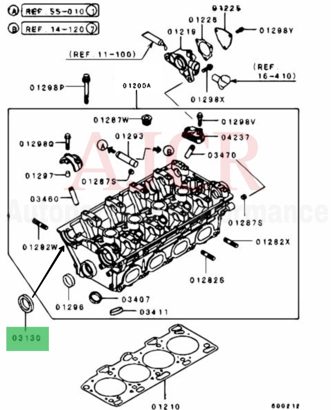 Mitsubishi Camshaft Seal Evo/DSM/Mirage/6G75