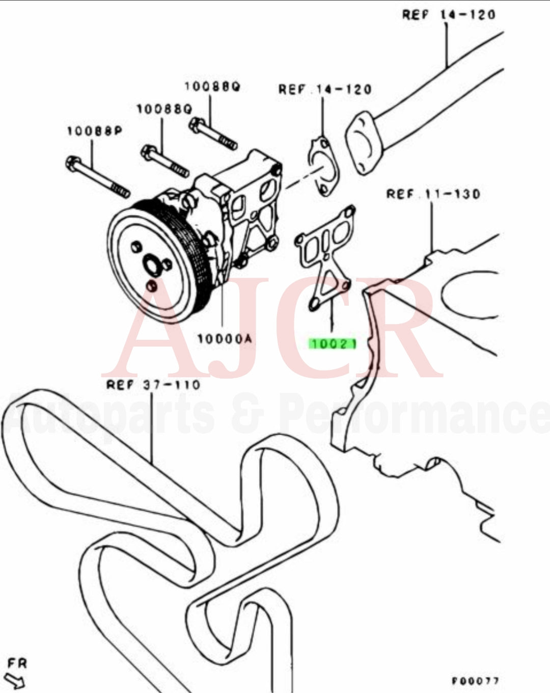 Mitsubishi Water Pump Inlet Gasket Evo X