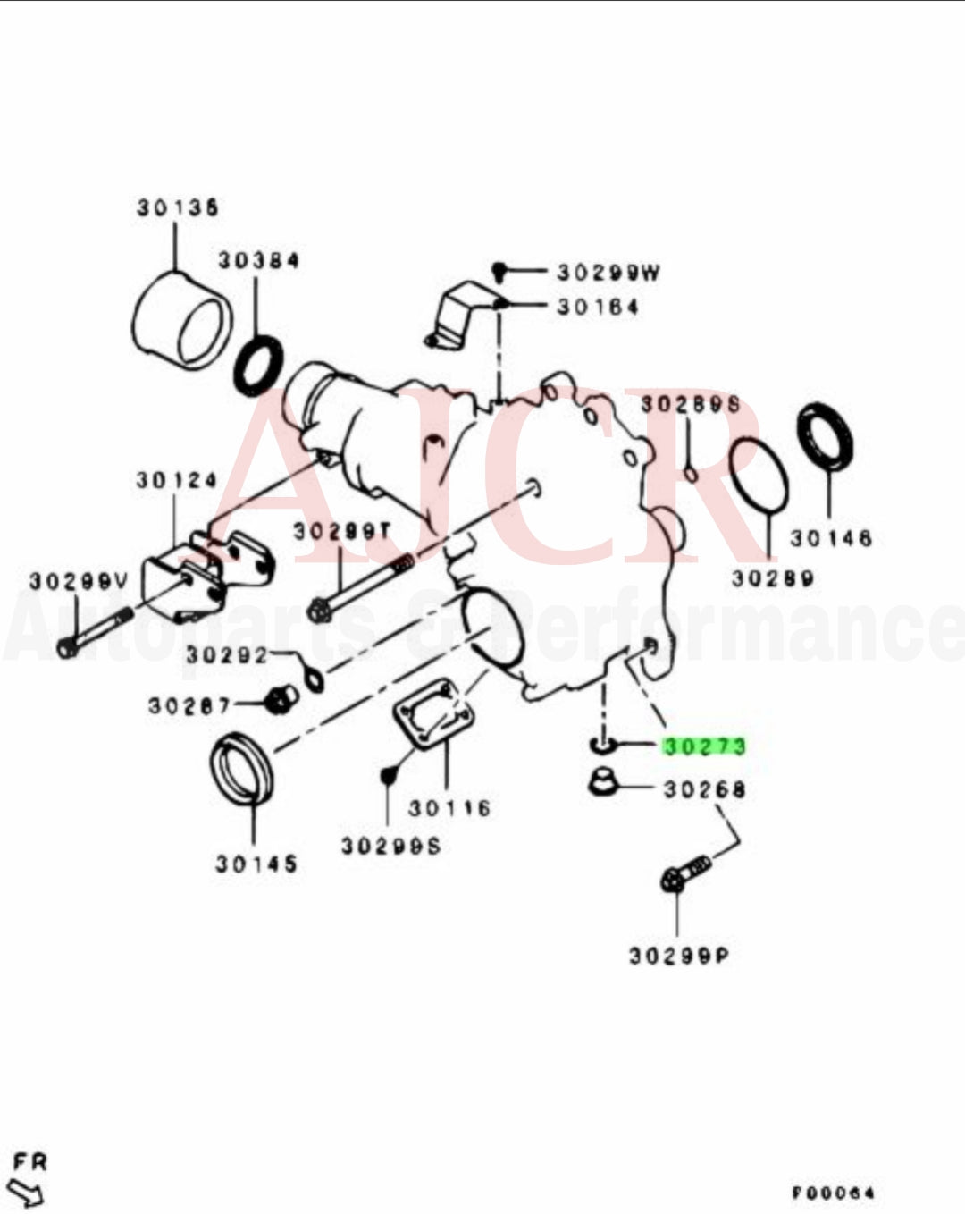 Mitsubishi Transfer Case Drain Plug Washer M18 Evo X.