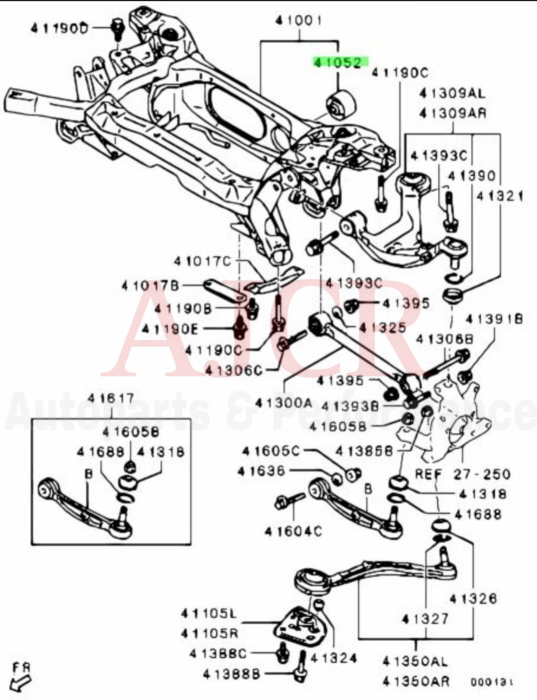 Mitsubishi Rear Crossmember Bushing Evo X