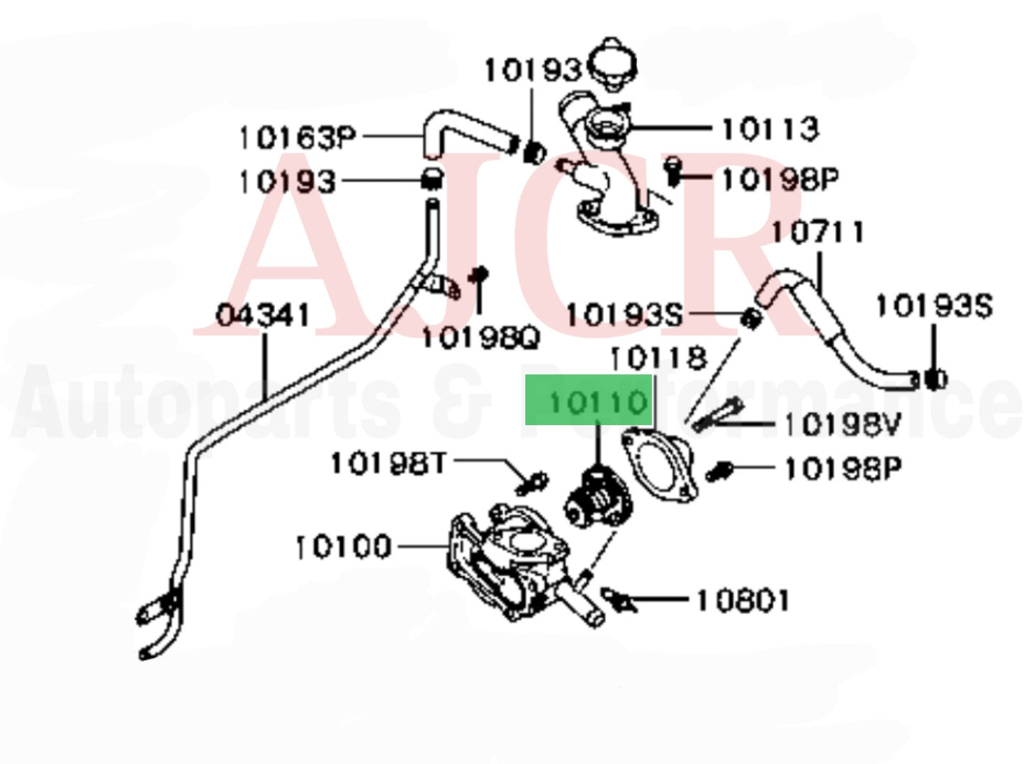 Mitsubishi Thermostat 2G DSM 179.6F°