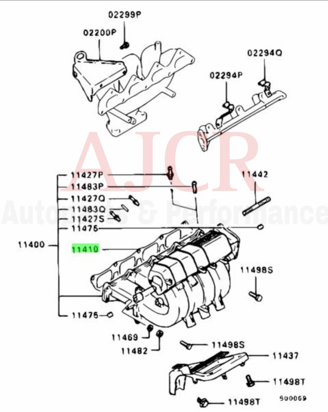 Mitsubishi Intake Manifold Gasket Evo 4-9