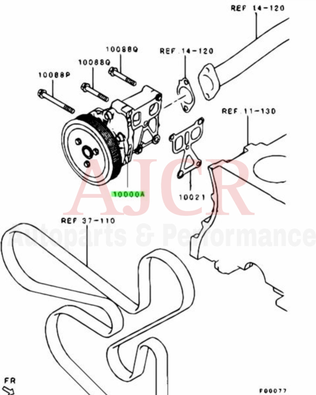 Gates Water Pump Evo X