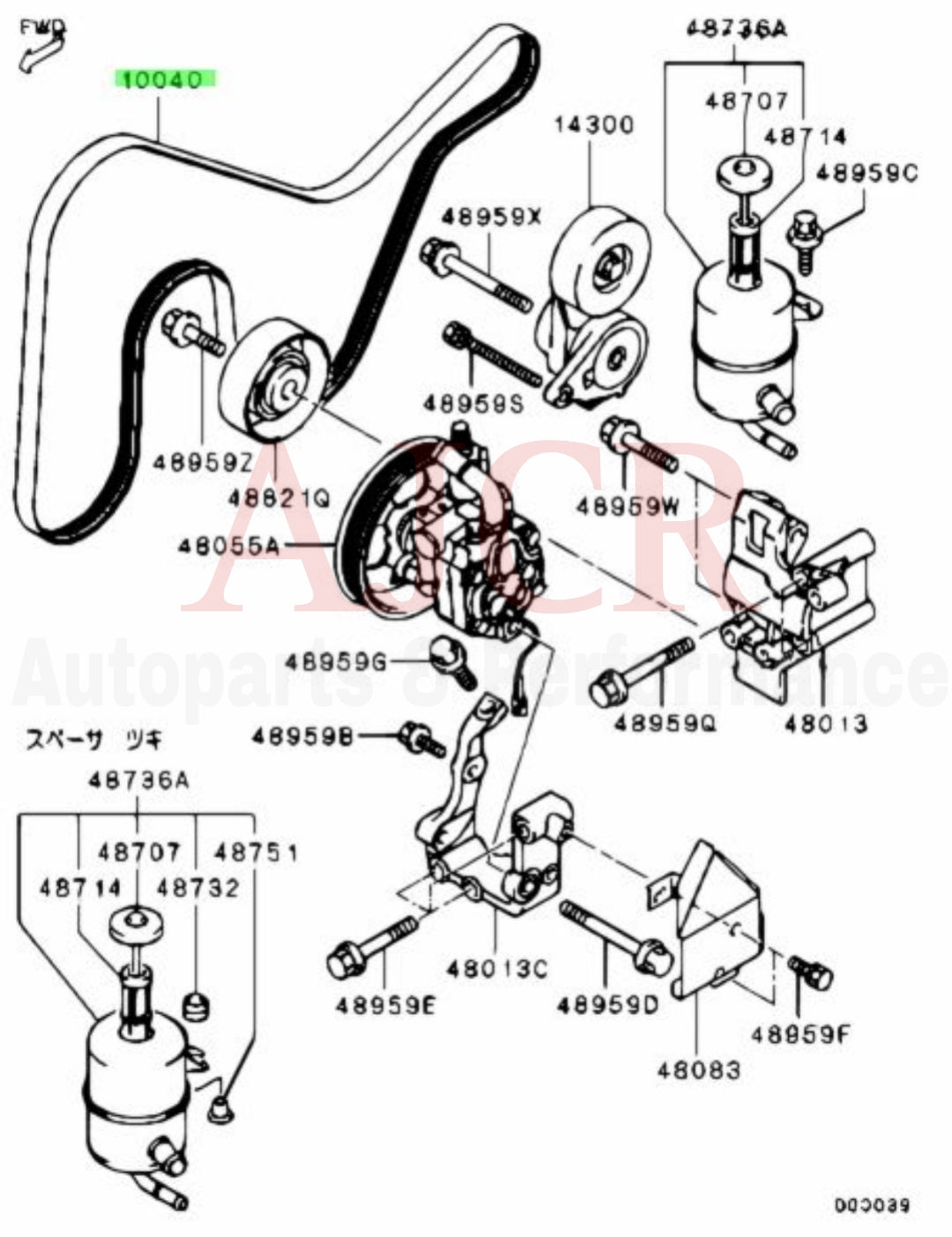 Gates Serpentine Belt Evo 7-9 With A/C