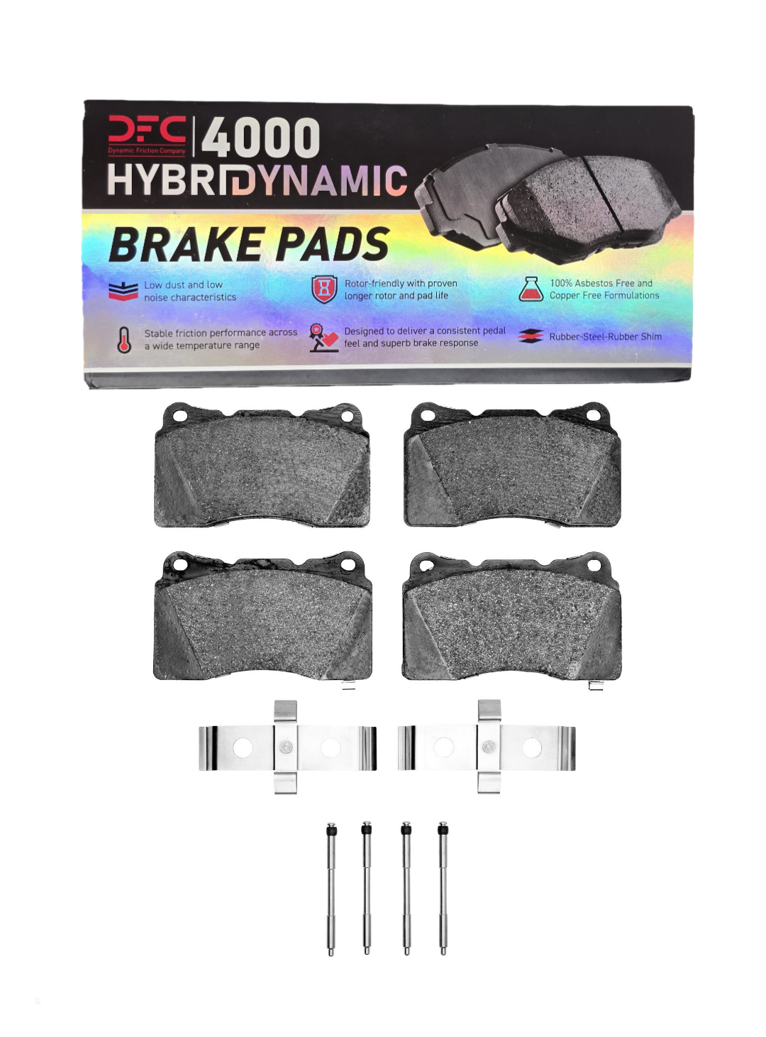 Dynamic Friction Front Ceramic Brake Pads Evo 5-9/X