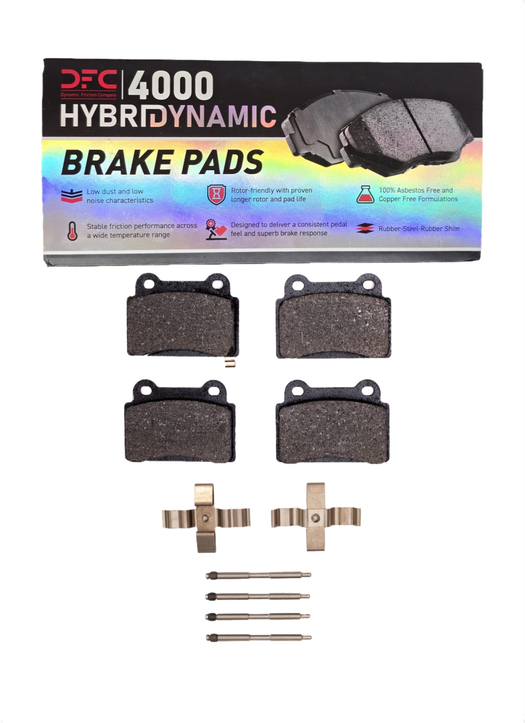Dynamic Friction Rear Ceramic Brake Pads Evo X