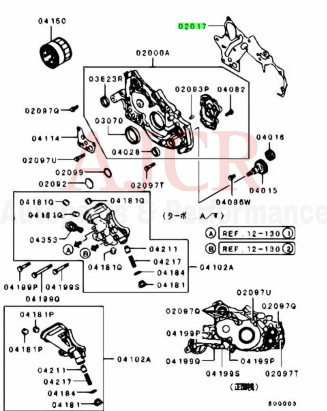 Mitsubishi Oil Pump Gasket 6-Bolt DSM
