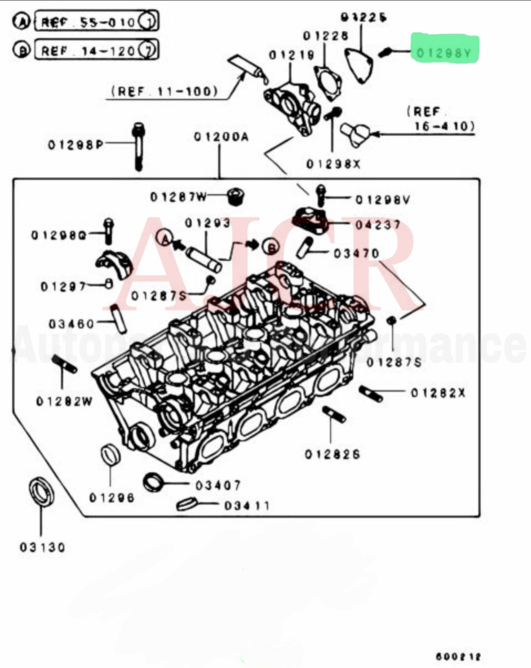 Mitsubishi Rear Main Seal Housing Bolt for Evo 4-9/ 7-Bolt DSM
