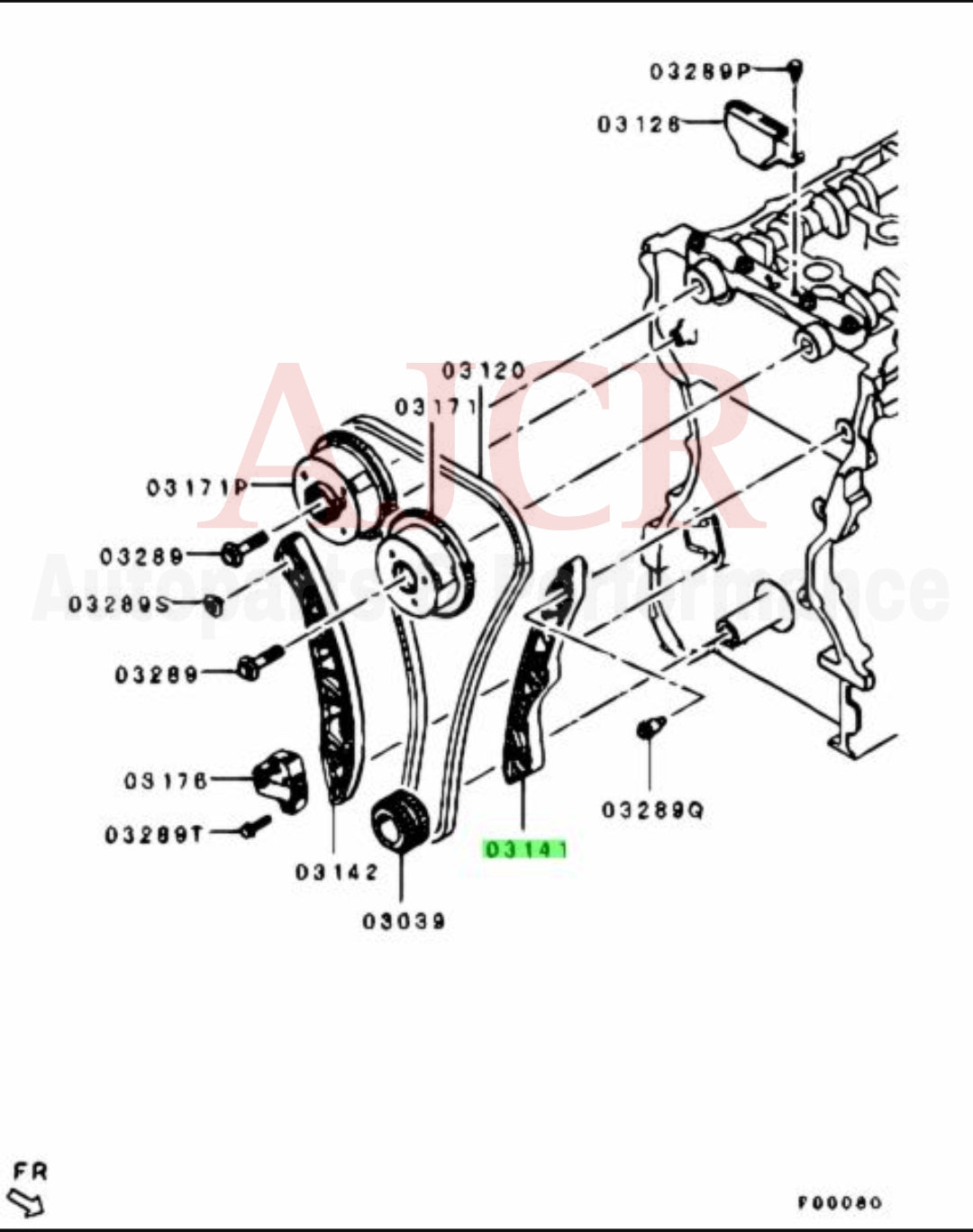 Mitsubishi Timing Chain Guide Evo X