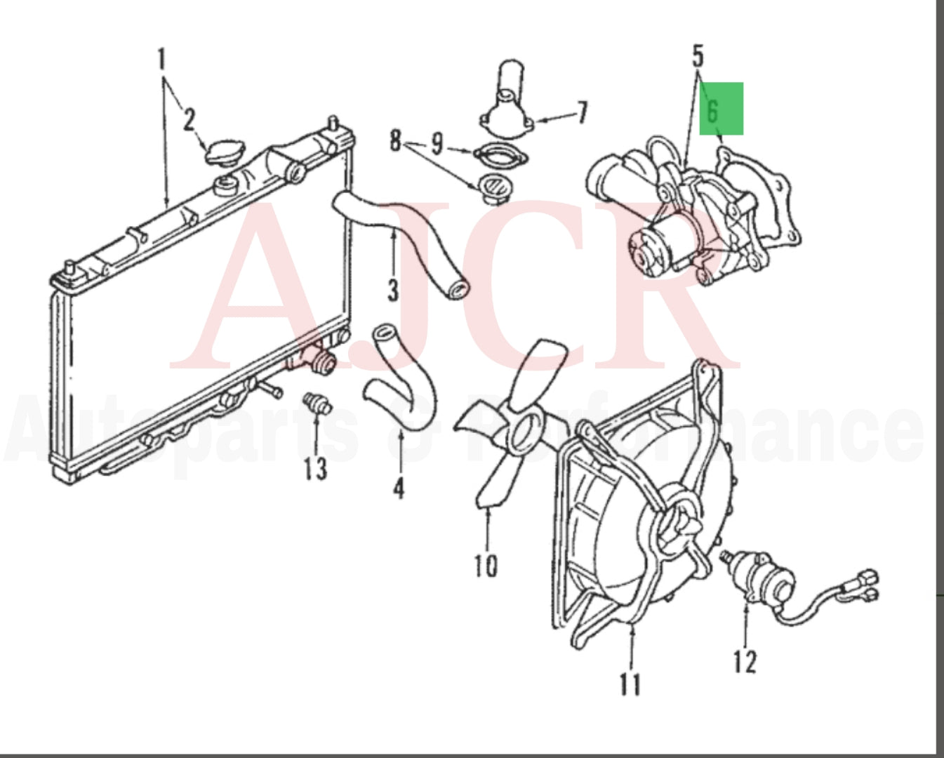 Mitsubishi Water Pump Gasket 2G DSM