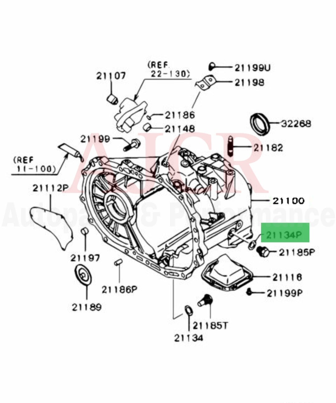 Mitsubishi M16 Oil Fill Washer Gasket Evo/DSM/3000GT/Mirage