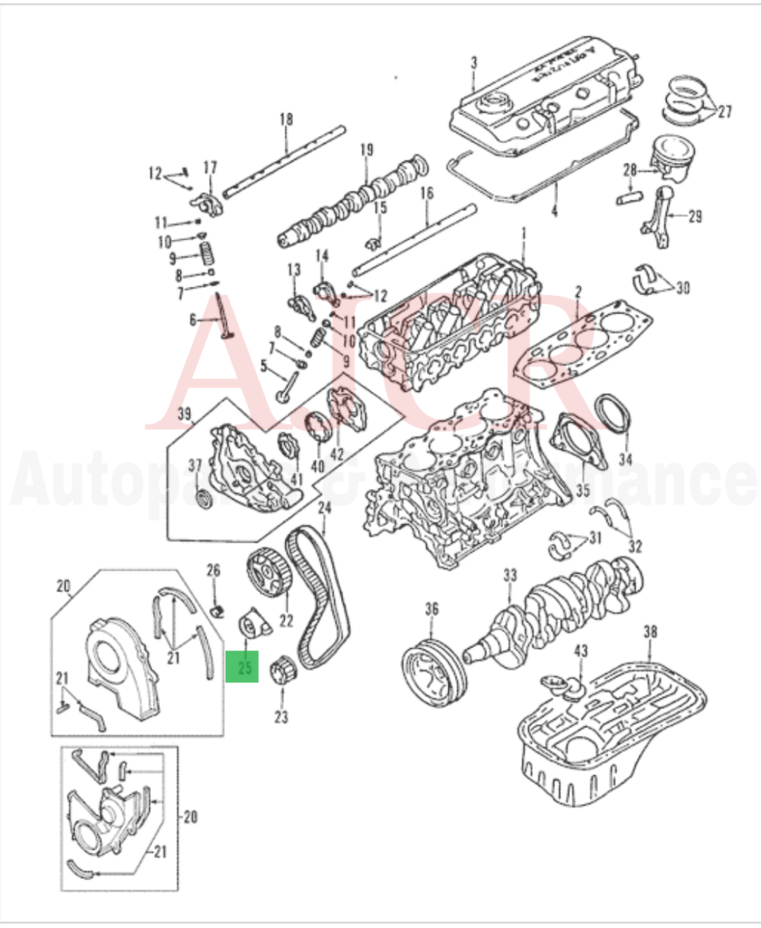 NTN Timing Belt Tensioner Mirage 1.8L 4G93 93-96