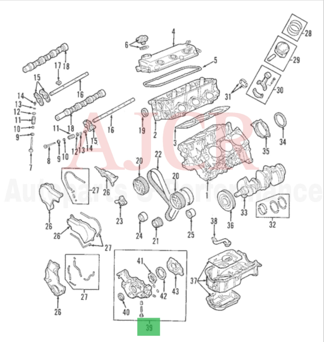 Mitsubishi Oil Pump 6G75 3.8L
