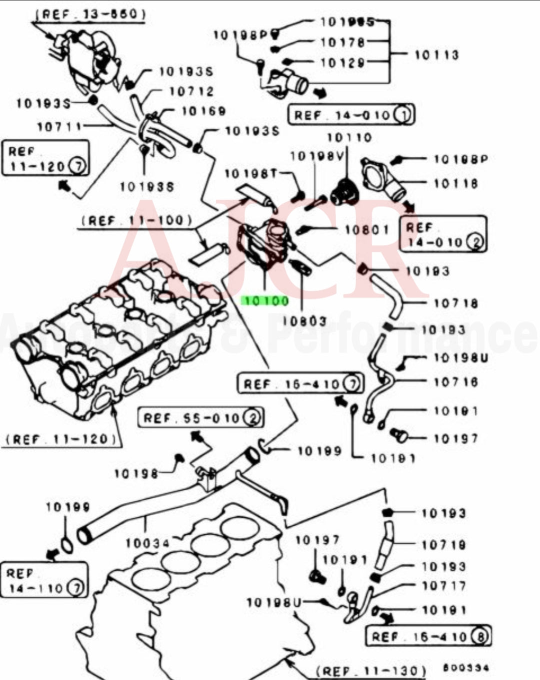 Mitsubishi Thermostat Housing Evo 9