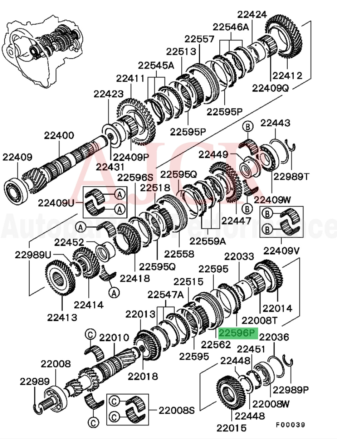 Mitsubishi 4th Gear Synchro Ring Evo 4-9 5-Speed