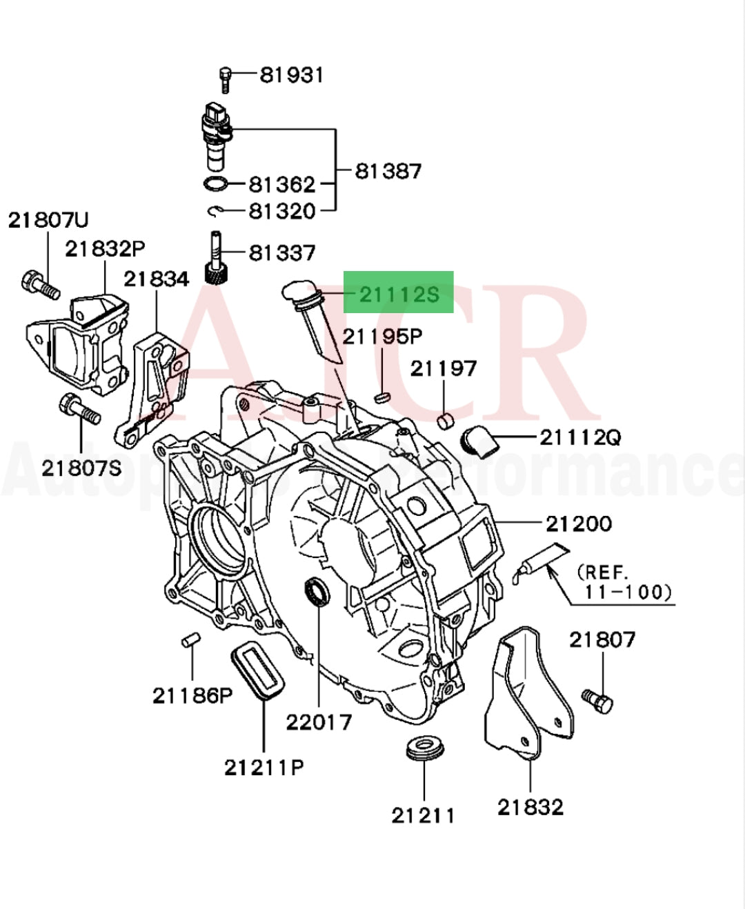Mitsubishi Transmission Breather Evo 4-9 5-Speed