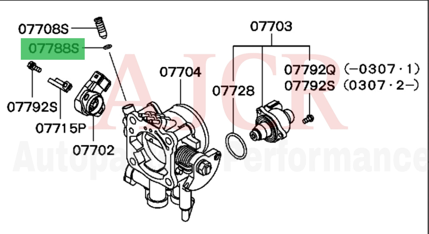 Mitsubishi Throttle Body Adjusting Screw O-ring Evo 4-9/Eclipse 1G,2G,3G/ Mirage 93-02 (Copy)
