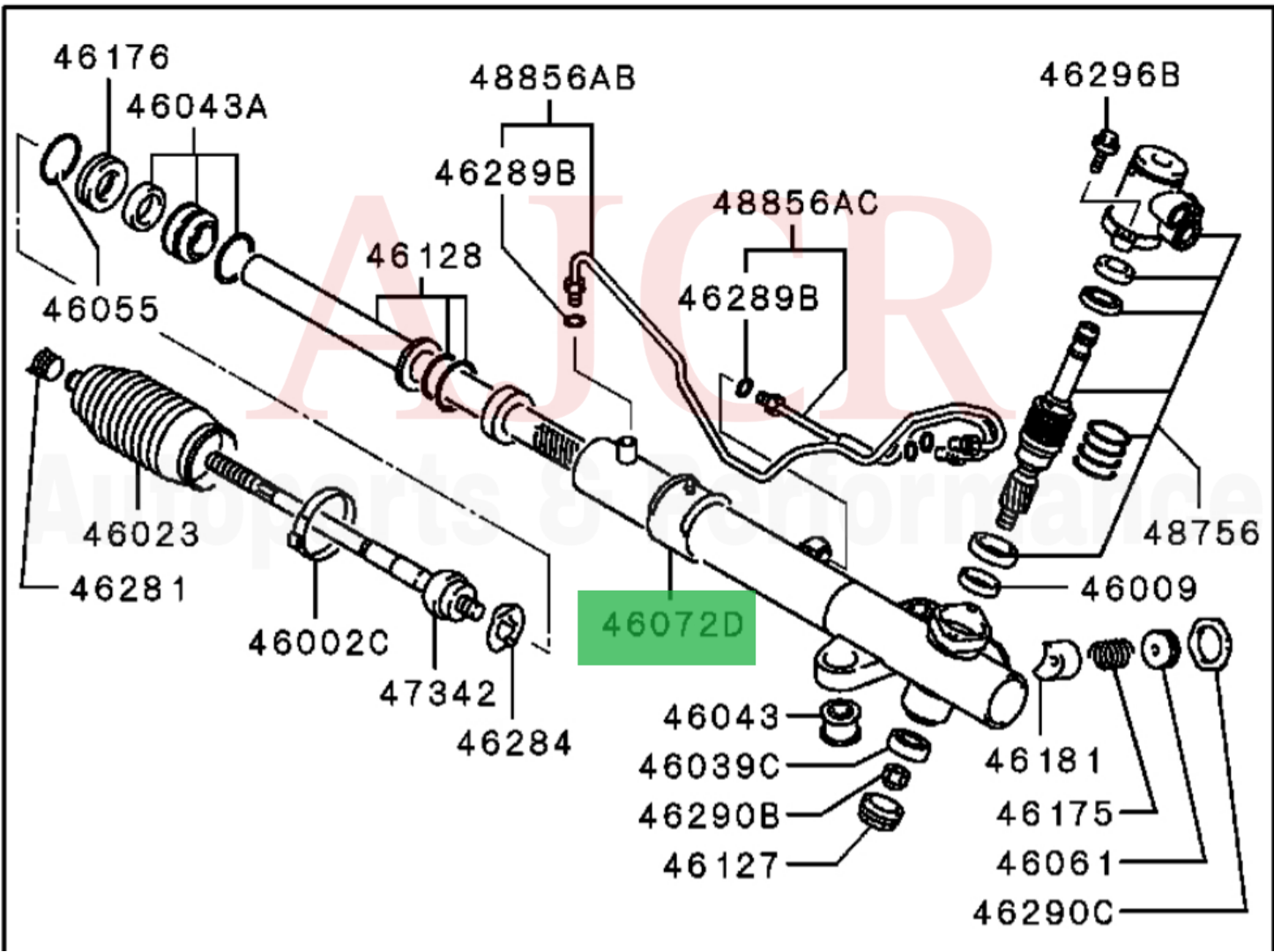 Mitsubishi Rack & Pinion Bushing Evo 7-9