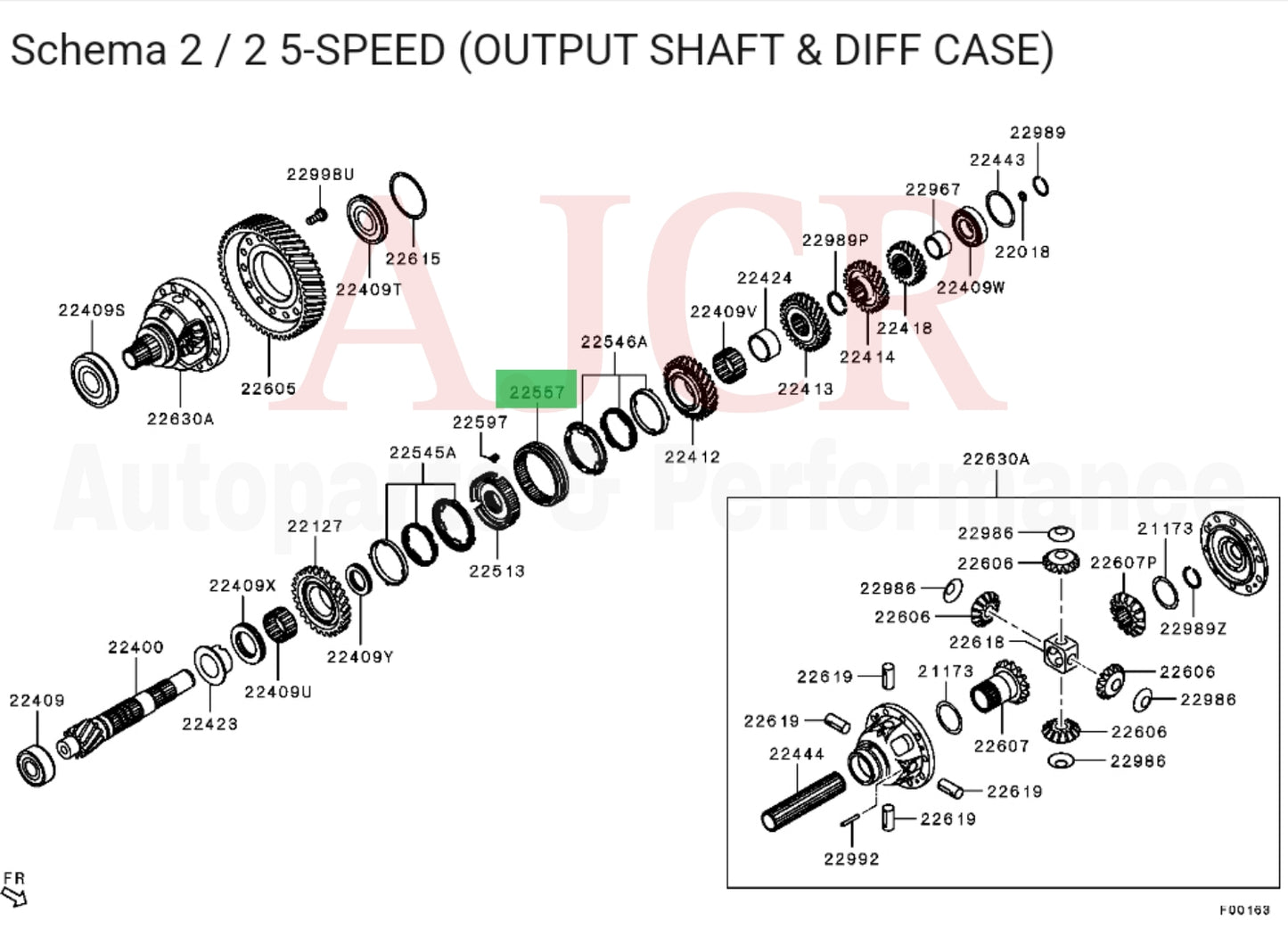 Mitsubishi 1st-2nd Gear Synchro Slider Evo X