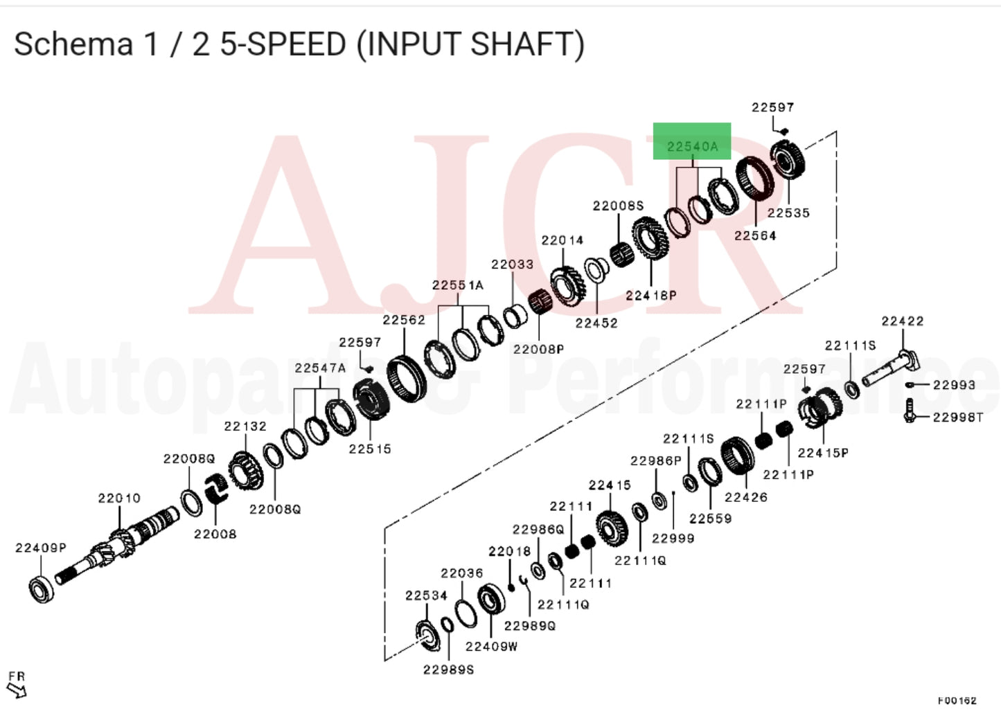 Mitsubishi 5th Gear Synchro Ring Evo X