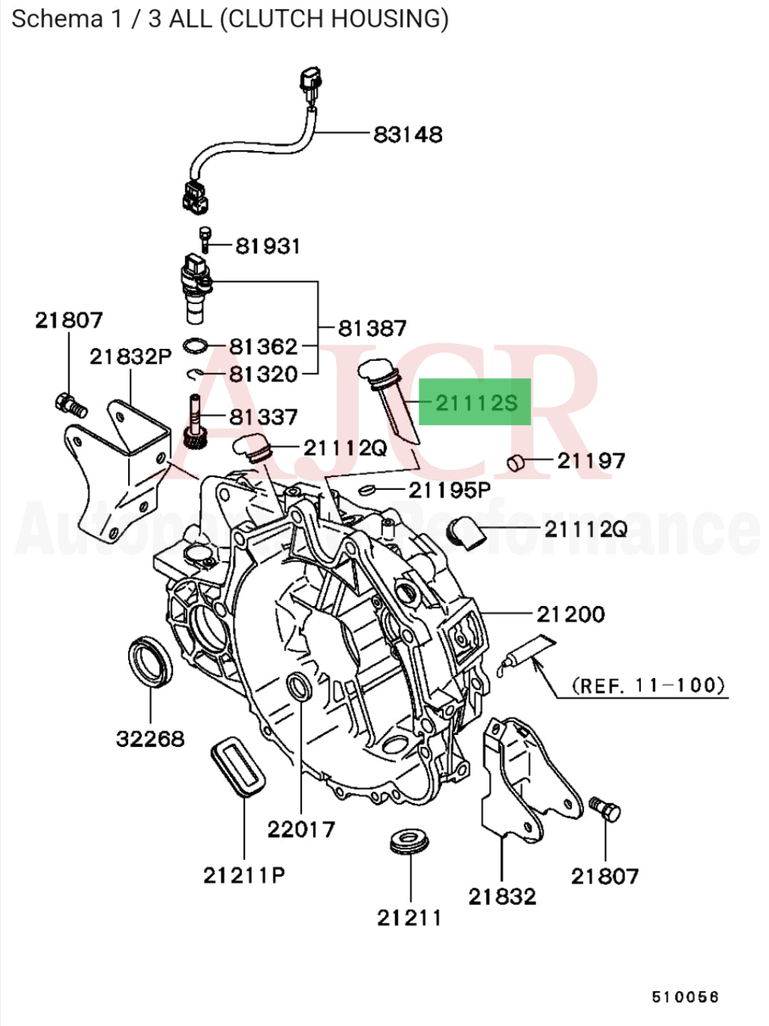 Mitsubishi Transmission Breather Eclipse V6 3.0L 5-Speed