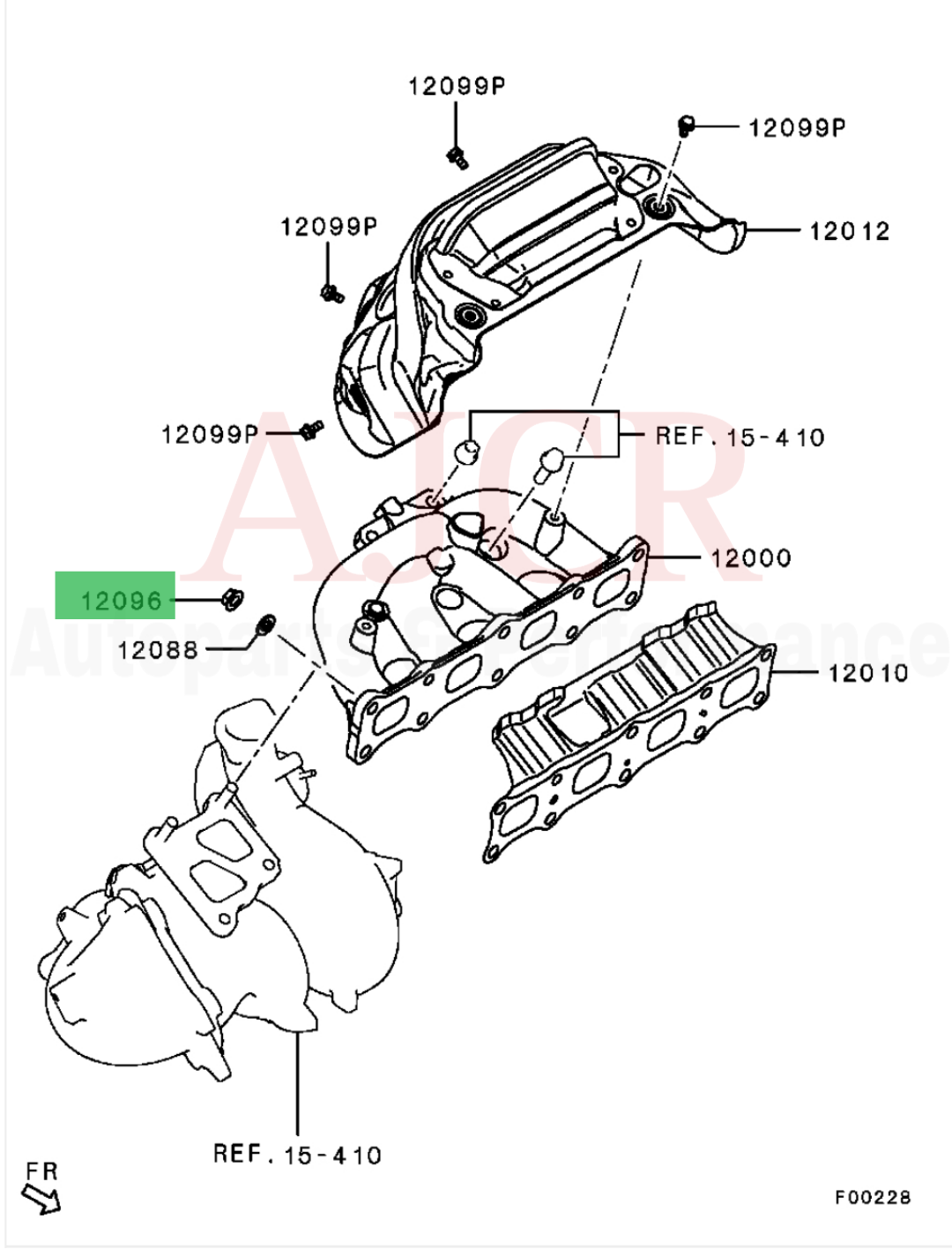 Mitsubishi Exhaust Manifold Nuts & Washer Evo X