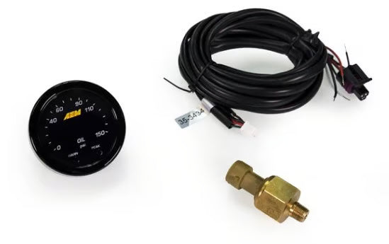 AEM X-Series Fluid Pressure Gauge Kit