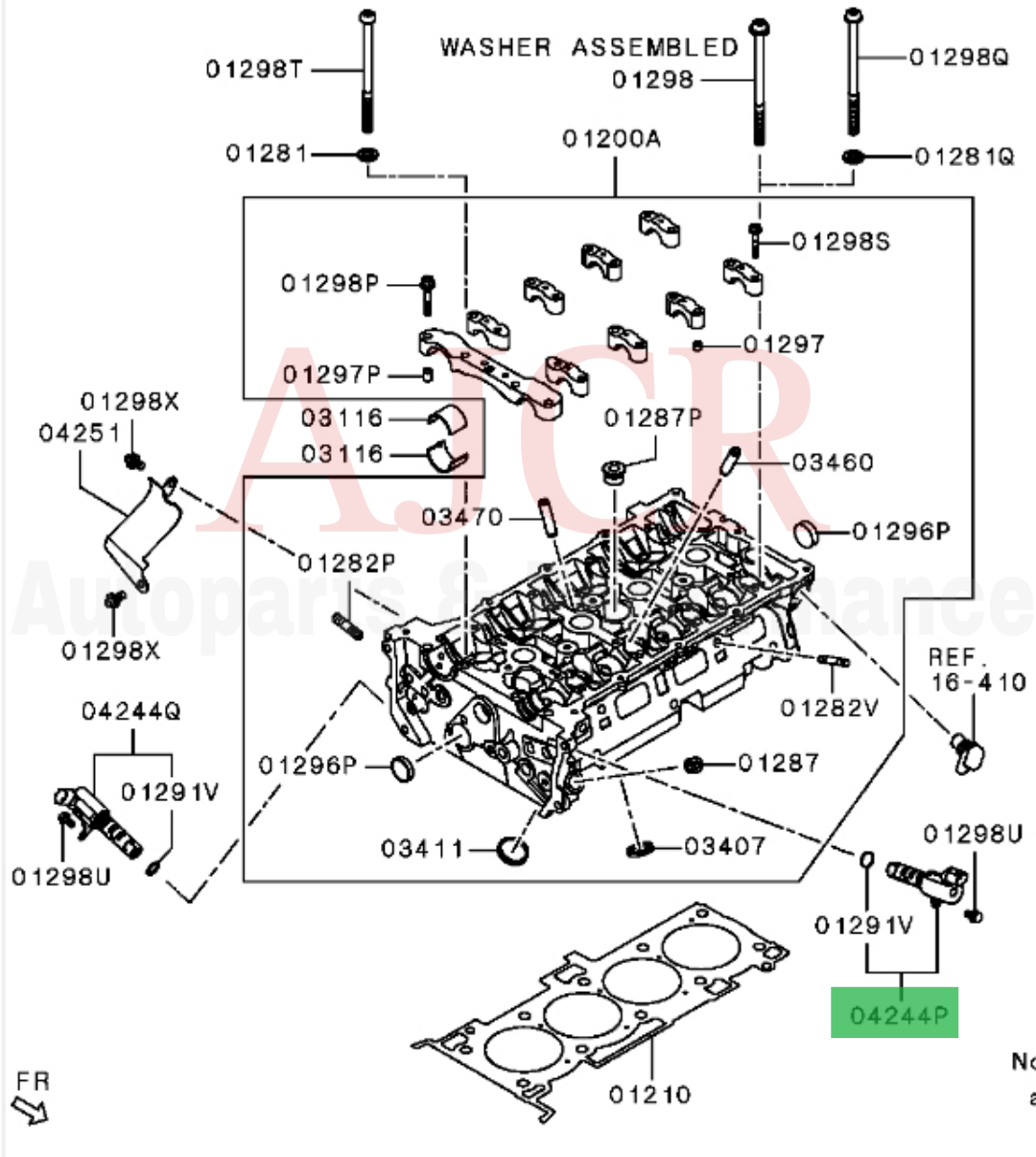 Mitsubishi Mivec Oil Feed Control Valve Solenoid Evo X