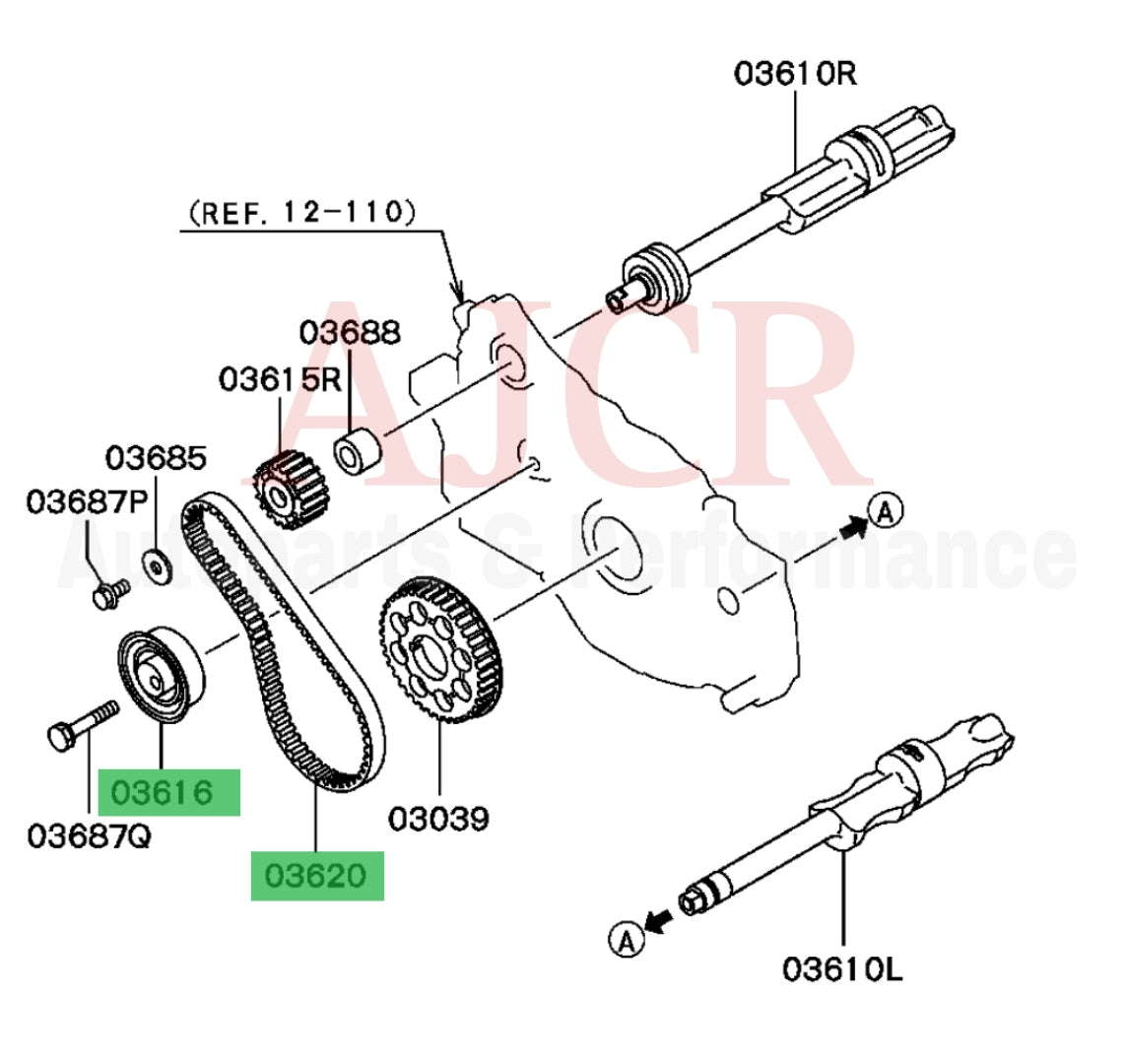 AJCR Balance Shaft Belt Kit 1G DSM